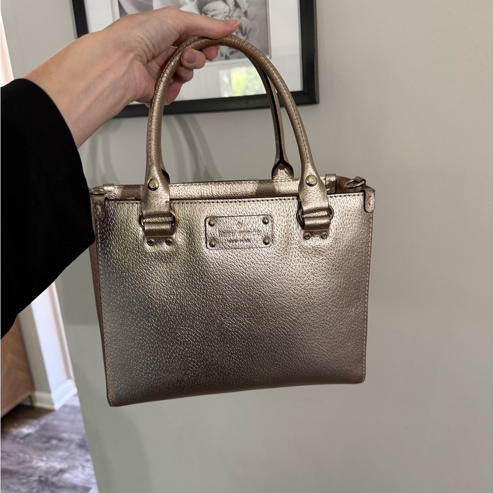 Kate spade metallic pink handbag